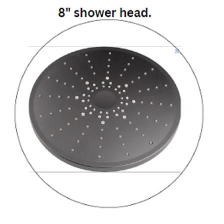 MODERN DEPOT SHOWER HEAD ABS 20CM RSF-806-METAL GUN (H10XW20XD20 CM)