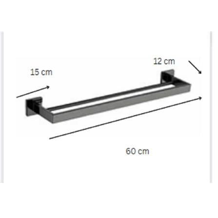 MODERN DEPOT 2 TIER TOWEL BAR 60CM ATF-902MG GUN METAL