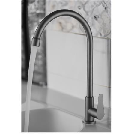 MODERN DEPOT SINK FAUCET SINGLE WALL U SPOUT KITCHEN TAP TF-SPSU-03MG SS(PSCCF)