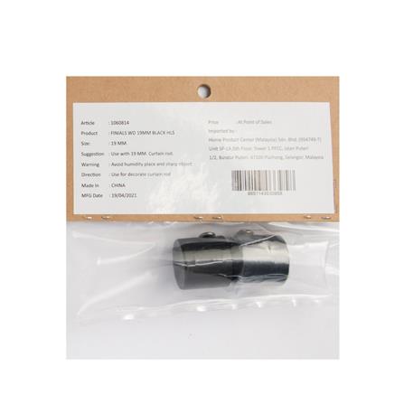 FINIALS HOME LIVING STYLE WD 19MM SILVER