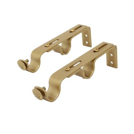 CURTAIN ROD BRACKET HOME LIVING STYLE 2-LAYER 19MM GOLD