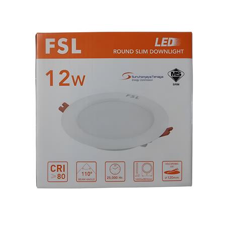 DOWNLIGHT FSL 4" 12W PANEL (RD) FSL ACRYLIC WARM WHITE 4" ROUND