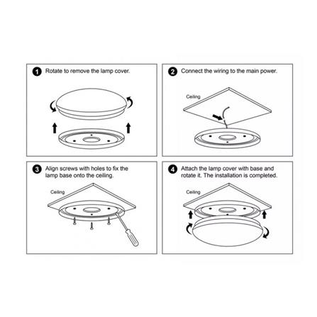 CEILING LAMP 2793 CEILING LAMP CIELO ACRYLIC  WHITE 20"