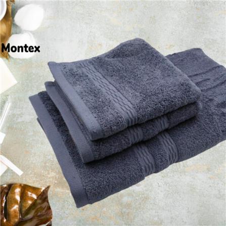 MONTEX SOFTY FACE TOWEL COTTON 33 X 33CM &ndash; BLUE GREY