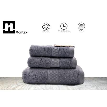 MONTEX QL HAND TOWEL USA COTTON 38 X 76CM AQUA BLUE