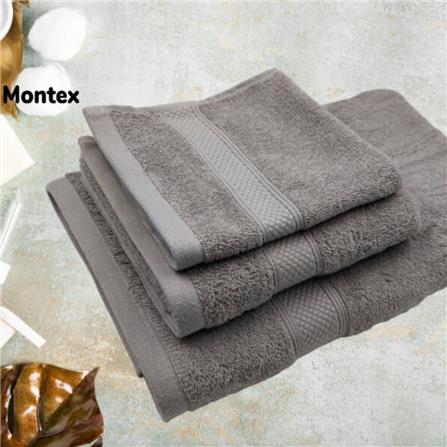 MONTEX QL HAND TOWEL USA COTTON 38 X 76CM GREY