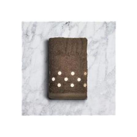 LOFTEX EMBROIDERY CIRCLE BATH TOWEL 27"X54"-BRO