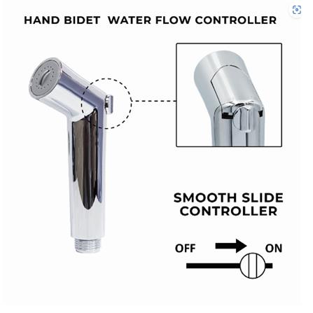 WATERTEC RINSING SPRAY SET FBD-HBC020-5TP CHROME H36XW25XD3.50 CM