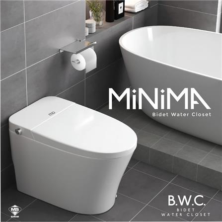 MODERN DEPOT MINIMA 1P TOILET WITH BUILT IN BIDET  5L WHITE