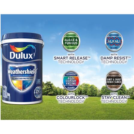 DULUX WEATHERSHIELD 2X 5L BASE A EXTERIOR-PAINT