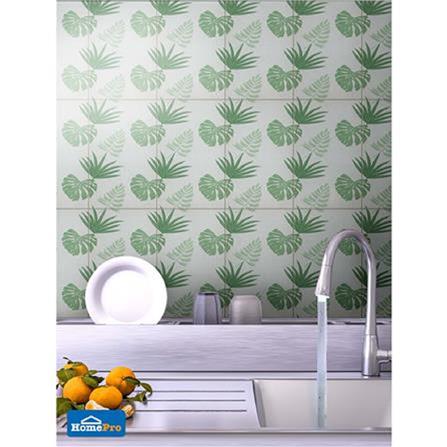 TARA WALLTILE 25X40CM MONSTERA GREEN 1.0M2