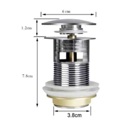 WATERTEC BASIN PLUG WASTE FMS-WP0080-1TPMIX H19XW12XD6 CM