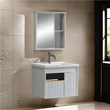 MD CABINET MIRROR ALUMINIUM  MBC-600-WGD