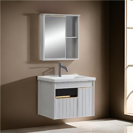MD CABINET MIRROR ALUMINIUM  MBC-600-WGD