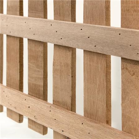 SPRING NICE WOODEN FENCE 70X40CM BROWN