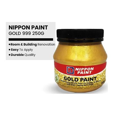 NIPPON 999 GOLD PAINT 250G INTERIOR / EXTERIOR / WOOD AND METAL