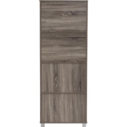 NUHOOM NAOMI 8 DOOR STORAGE BOX WITH LOCK DARK SONOMA