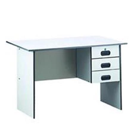 ECO 4 OFFICE TABLE 3 DRAWER GREY
