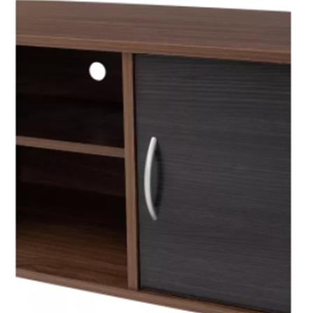 DAYTON TV CABINET 1.8M WALNUT/BLACK ASH