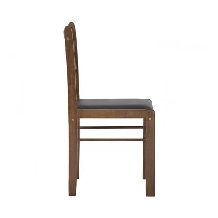 NUHOOM WALD DINING SET 1+4 DARK WALNUT