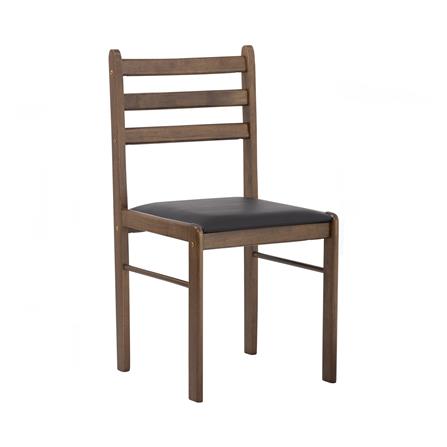 NUHOOM WALD DINING SET 1+4 DARK WALNUT