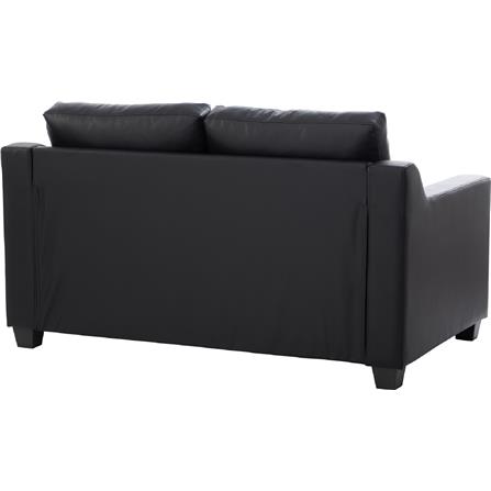 NESTHOUZ BALENO SOFA 2 SEATER SOFABLACK PU