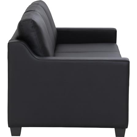 NESTHOUZ BALENO SOFA 3 SEATER SOFABLACK PU