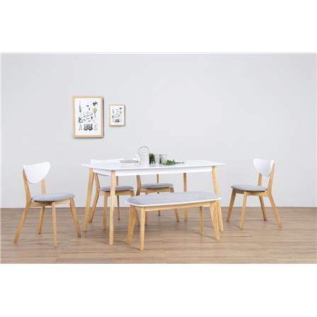NUHOOM ARTHUR DINING TABLE 120CM DUST BLUE LAC