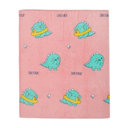 BLANKET HOME LIVING DINO 50X60" PINK