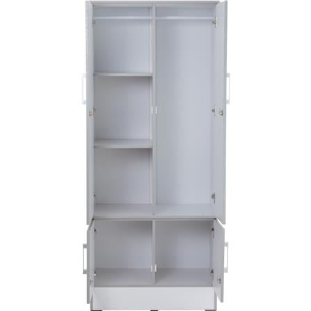 NUHOOM NAOMI WARDROBE 4 DOOR WHITE