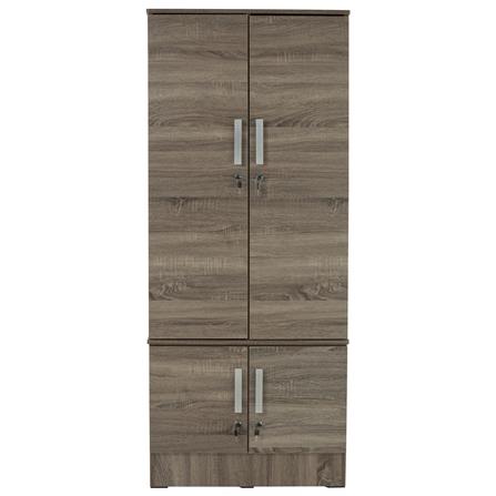 NUHOOM NAOMI WARDROBE 4 DOOR SONOMA DARK