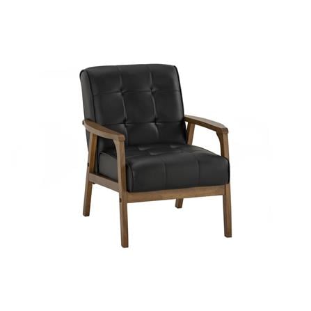 TUCSON 1 SEATER SOFA IN COCOA COLOUR, ESPRESSO COLOUR VINYL