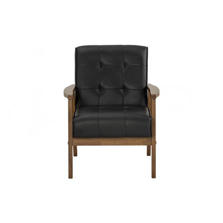 TUCSON 1 SEATER SOFA IN COCOA COLOUR, ESPRESSO COLOUR VINYL