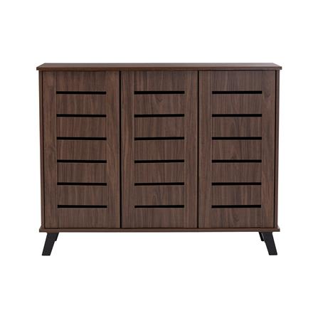 NUHOOM SHOES CABINET IRAN 3 DOOR LIGHT CAPPUCINNO