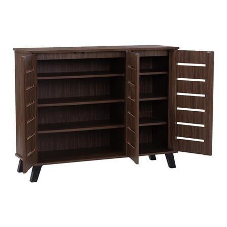 NUHOOM SHOES CABINET IRAN 3 DOOR LIGHT CAPPUCINNO