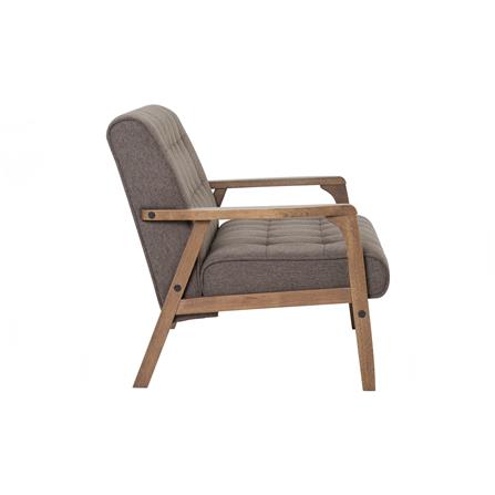 TUCSON 2 SEATER SOFA IN COCOA COLOUR, CHESTNUT COLOUR DIMITY FABRIC