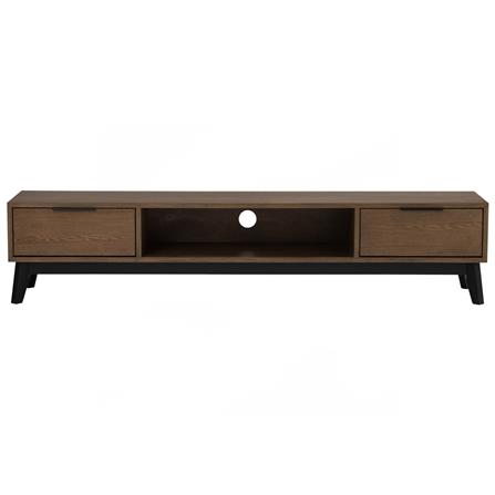 NESTHOUZ MALTON 1.8M TV CABINET 114/109 BLACK/COCOA