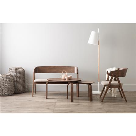 NESTHOUZ SANDRA SET OF 2 COFFEE TABLE IN COCOA COLOUR