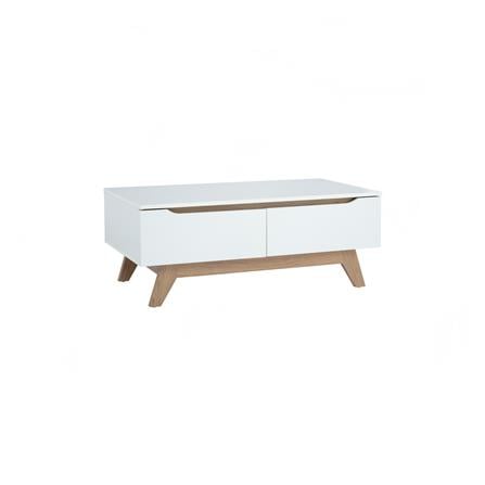 NUHOOM MANDO COFFEE TABLE IN OAK COLOUR LEG, WHITE COLOUR TOP