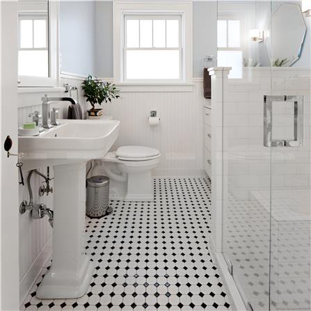 GNG MOSAIC RETRO CLASSIKO 29.5X29.5CM BLACK & WHITE