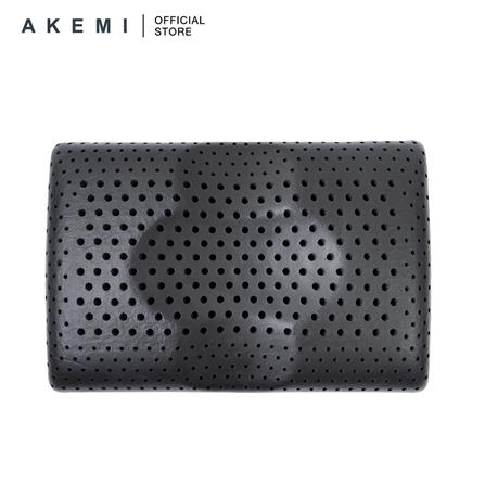 AKEMI PILLOW SLEEP ESSENTIAL ERGONOMIC AIR VENT ORTHO CHARCOALED MEMORY FOAM 60X40X12CM BLACK