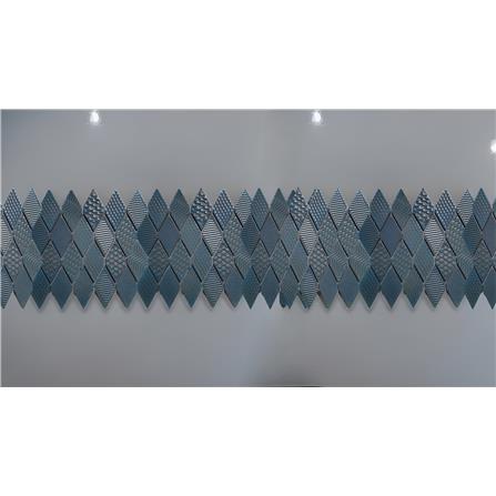 GNG MOSAIC 28X28.6CM ART RHOMBUS KNOT BLUE