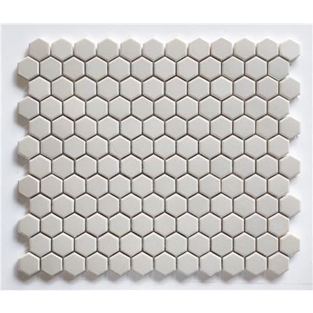 GNG MOSAIC RETRO CLASSIKO 26X31CM HEXAGON WHITE