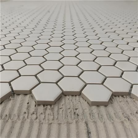 GNG MOSAIC RETRO CLASSIKO 26X31CM HEXAGON WHITE