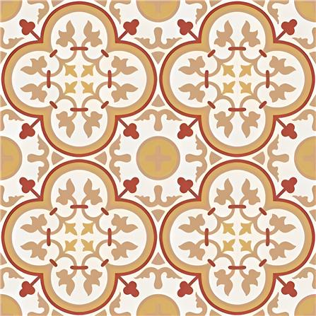 GNG FLOORTILE 20X20CM CEMENT ENCAUSTIC BROWN GRADE A 0.48M2