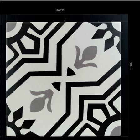 GNG FLOORTILE 20X20CM ART DECORATIVE BLUE GRADE A 0.48M2