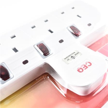 3 WAY T-ADAPTOR WITH NEON + SURGE 8183N CEO