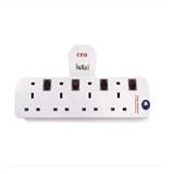 4 WAY T-ADAPTOR WITH NEON + SURGE 8184N CEO