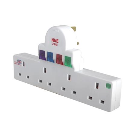 4 WAY T-ADAPTOR WITH NEON 2348/N1 NNE