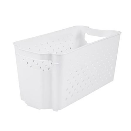 KITCHEN BASKET 15.7X31.5X14.7CM MONO WHITE